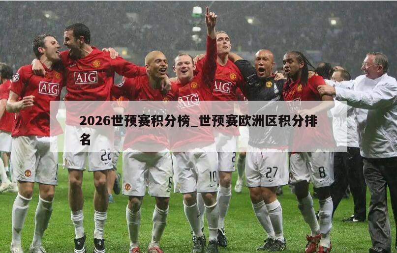 2026世预赛积分榜_世预赛欧洲区积分排名