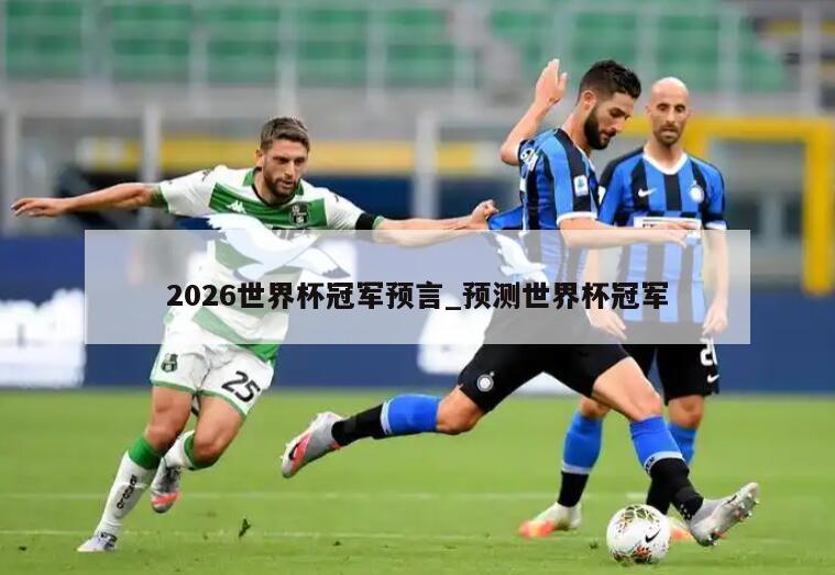 2026世界杯冠军预言_预测世界杯冠军