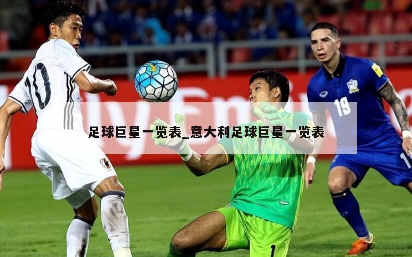 足球巨星一览表_意大利足球巨星一览表