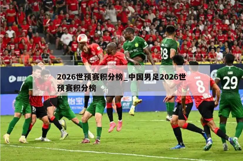 2026世预赛积分榜_中国男足2026世预赛积分榜